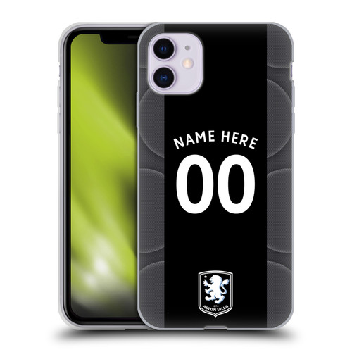 Aston Villa Football Club Custom 2025/26 Trikot Away Soft Gel Case for Apple iPhone 11