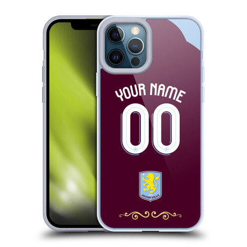 Aston Villa Football Club Custom 2025/26 Trikot Home Soft Gel Case for Apple iPhone 12 Pro Max