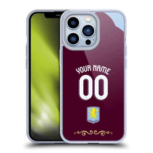 Aston Villa Football Club Custom 2025/26 Trikot Home Soft Gel Case for Apple iPhone 13 Pro