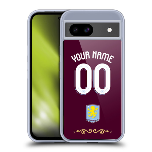 Aston Villa Football Club Custom 2025/26 Trikot Home Soft Gel Case for Google Pixel 8a