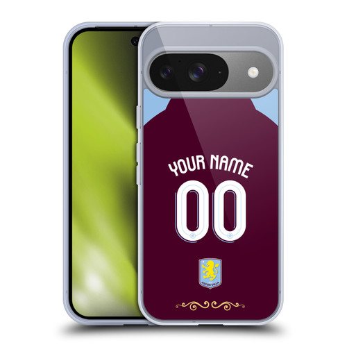 Aston Villa Football Club Custom 2025/26 Trikot Home Soft Gel Case for Google Pixel 9 / Pixel 9 Pro