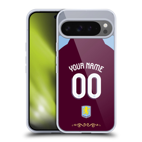Aston Villa Football Club Custom 2025/26 Trikot Home Soft Gel Case for Google Pixel 9 Pro XL