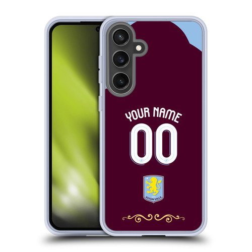 Aston Villa Football Club Custom 2025/26 Trikot Home Soft Gel Case for Samsung Galaxy S24 FE