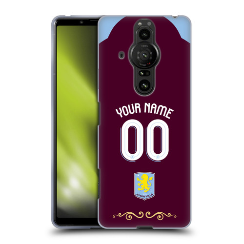 Aston Villa Football Club Custom 2025/26 Trikot Home Soft Gel Case for Sony Xperia Pro-I