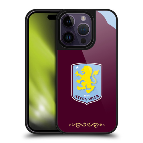 Aston Villa Football Club 2025/26 Crest Kit Home Gel Armour Case For Apple iPhone 14 Pro