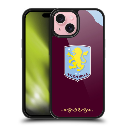 Aston Villa Football Club 2025/26 Crest Kit Home Gel Armour Case For Apple iPhone 15