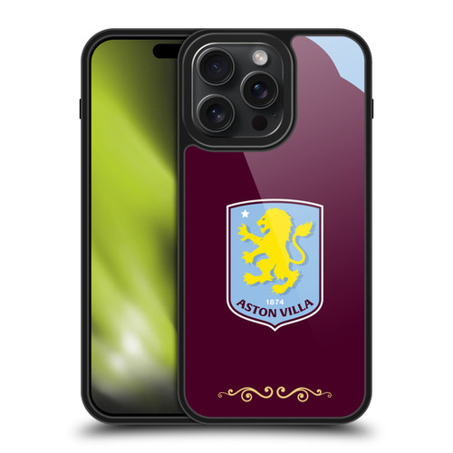 Aston Villa Football Club 2025/26 Crest Kit Home Gel Armour Case For Apple iPhone 15 Pro Max