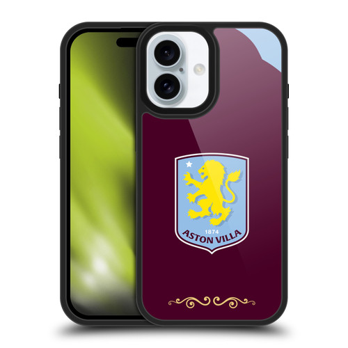 Aston Villa Football Club 2025/26 Crest Kit Home Gel Armour Case For Apple iPhone 16