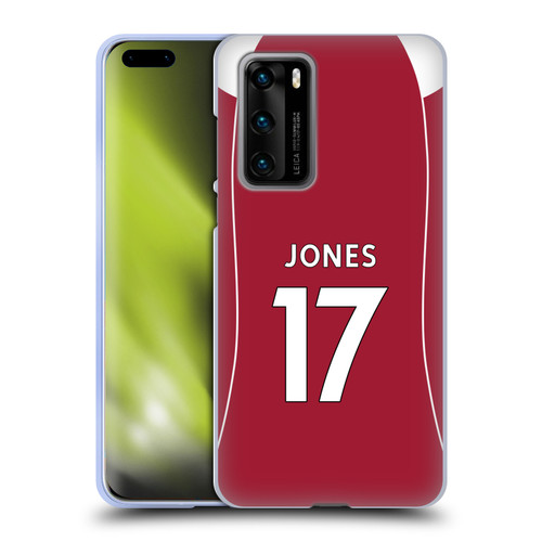 Liverpool Football Club 2025/26 Players Home Kit 2nd Group Curtis Jones Soft Gel Case for Huawei P40 5G