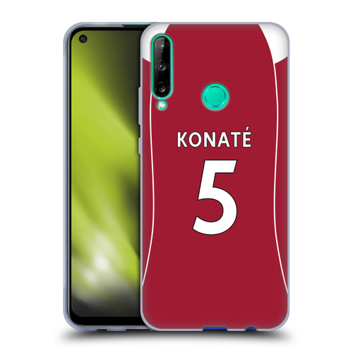 Liverpool Football Club 2025/26 Players Home Kit 2nd Group Ibrahima Konaté Soft Gel Case for Huawei P40 lite E