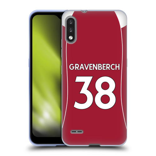 Liverpool Football Club 2025/26 Players Home Kit 2nd Group Ryan Gravenberch Soft Gel Case for LG K22