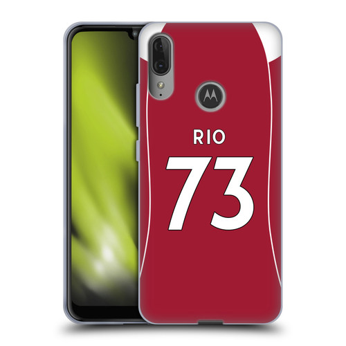 Liverpool Football Club 2025/26 Players Home Kit 2nd Group Rio Ngumoha Soft Gel Case for Motorola Moto E6 Plus