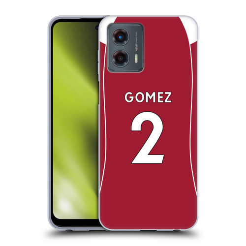 Liverpool Football Club 2025/26 Players Home Kit 2nd Group Joe Gomez Soft Gel Case for Motorola Moto G (2023)