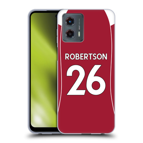 Liverpool Football Club 2025/26 Players Home Kit 2nd Group Andy Robertson Soft Gel Case for Motorola Moto G (2023)