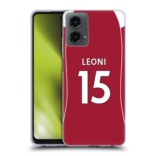 Liverpool Football Club 2025/26 Players Home Kit 2nd Group Giovanni Leoni Soft Gel Case for Motorola Moto G (2024)
