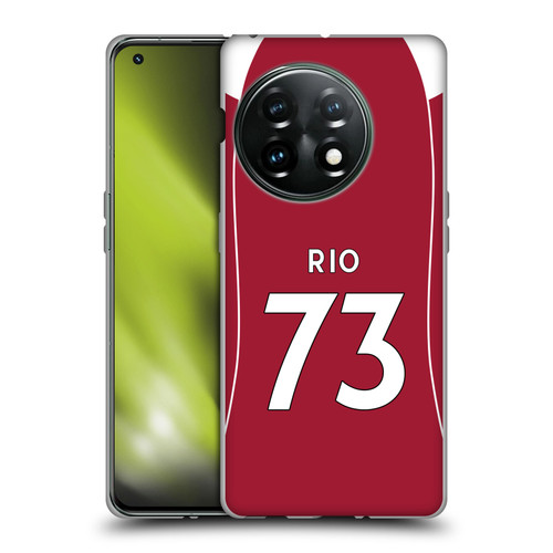 Liverpool Football Club 2025/26 Players Home Kit 2nd Group Rio Ngumoha Soft Gel Case for OnePlus 11 5G Liverpool Football Club 2025/26 Players Home Kit 2nd Group Rio Ngumoha Soft Gel Case for OnePlus 11 5G