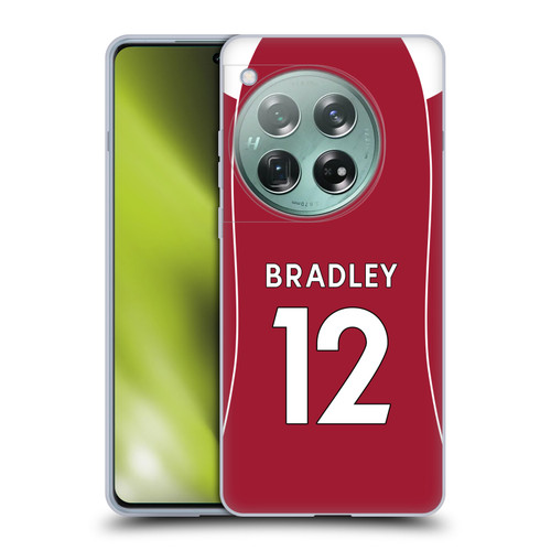 Liverpool Football Club 2025/26 Players Home Kit 2nd Group Conor Bradley Soft Gel Case for OnePlus 12