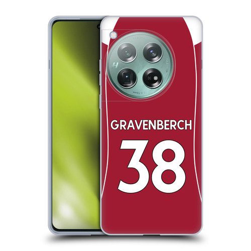 Liverpool Football Club 2025/26 Players Home Kit 2nd Group Ryan Gravenberch Soft Gel Case for OnePlus 12