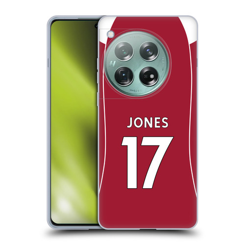 Liverpool Football Club 2025/26 Players Home Kit 2nd Group Curtis Jones Soft Gel Case for OnePlus 12