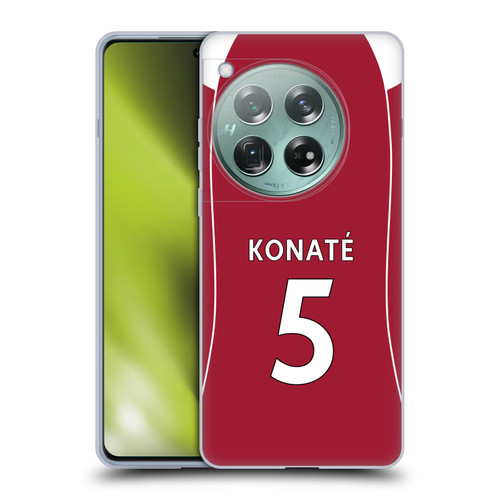 Liverpool Football Club 2025/26 Players Home Kit 2nd Group Ibrahima Konaté Soft Gel Case for OnePlus 12