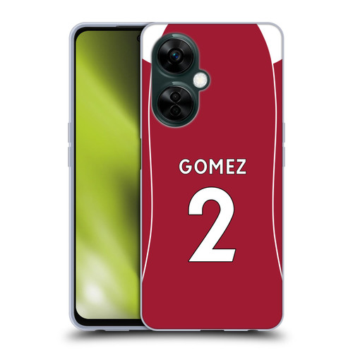 Liverpool Football Club 2025/26 Players Home Kit 2nd Group Joe Gomez Soft Gel Case for OnePlus Nord N30