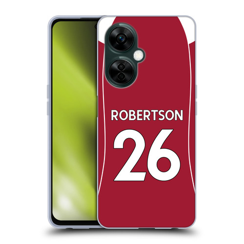 Liverpool Football Club 2025/26 Players Home Kit 2nd Group Andy Robertson Soft Gel Case for OnePlus Nord N30
