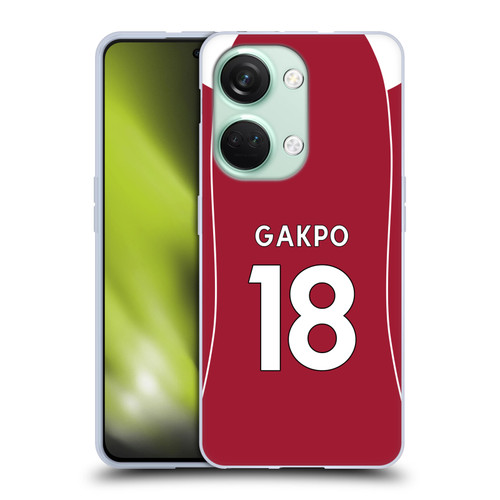 Liverpool Football Club 2025/26 Players Home Kit 2nd Group Cody Gakpo Soft Gel Case for OnePlus Nord 3 5G