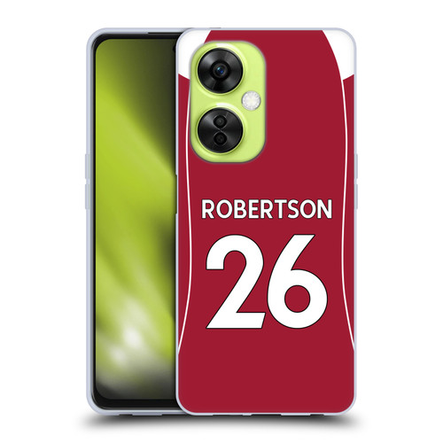 Liverpool Football Club 2025/26 Players Home Kit 2nd Group Andy Robertson Soft Gel Case for OnePlus Nord CE 3 Lite 5G
