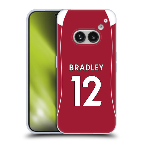 Liverpool Football Club 2025/26 Players Home Kit 2nd Group Conor Bradley Soft Gel Case for Nothing Phone (2a)