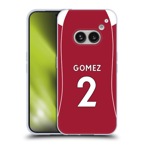 Liverpool Football Club 2025/26 Players Home Kit 2nd Group Joe Gomez Soft Gel Case for Nothing Phone (2a)