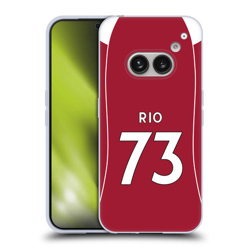 Liverpool Football Club 2025/26 Players Home Kit 2nd Group Rio Ngumoha Soft Gel Case for Nothing Phone (2a)