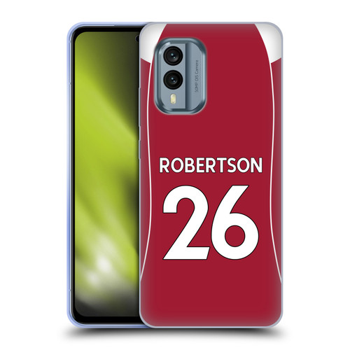 Liverpool Football Club 2025/26 Players Home Kit 2nd Group Andy Robertson Soft Gel Case for Nokia X30 Liverpool Football Club 2025/26 Players Home Kit 2nd Group Andy Robertson Soft Gel Case for Nokia X30