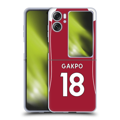 Liverpool Football Club 2025/26 Players Home Kit 2nd Group Cody Gakpo Soft Gel Case for OPPO Find N2 Flip