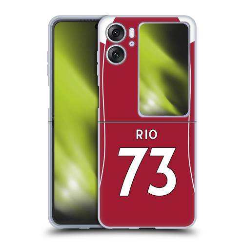 Liverpool Football Club 2025/26 Players Home Kit 2nd Group Rio Ngumoha Soft Gel Case for OPPO Find N2 Flip Liverpool Football Club 2025/26 Players Home Kit 2nd Group Rio Ngumoha Soft Gel Case for OPPO Find N2 Flip