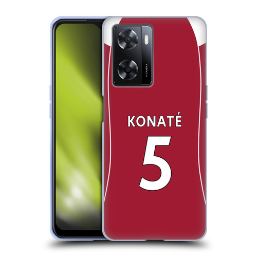 Liverpool Football Club 2025/26 Players Home Kit 2nd Group Ibrahima Konaté Soft Gel Case for OPPO A57s