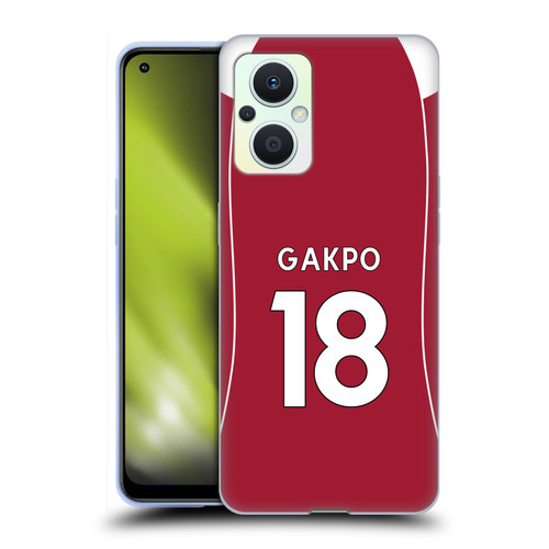 Liverpool Football Club 2025/26 Players Home Kit 2nd Group Cody Gakpo Soft Gel Case for OPPO Reno8 Lite Liverpool Football Club 2025/26 Players Home Kit 2nd Group Cody Gakpo Soft Gel Case for OPPO Reno8 Lite