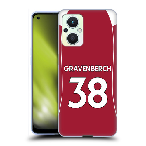 Liverpool Football Club 2025/26 Players Home Kit 2nd Group Ryan Gravenberch Soft Gel Case for OPPO Reno8 Lite