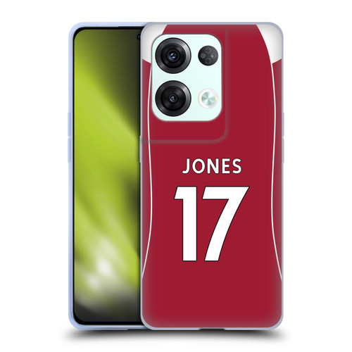 Liverpool Football Club 2025/26 Players Home Kit 2nd Group Curtis Jones Soft Gel Case for OPPO Reno8 Pro Liverpool Football Club 2025/26 Players Home Kit 2nd Group Curtis Jones Soft Gel Case for OPPO Reno8 Pro