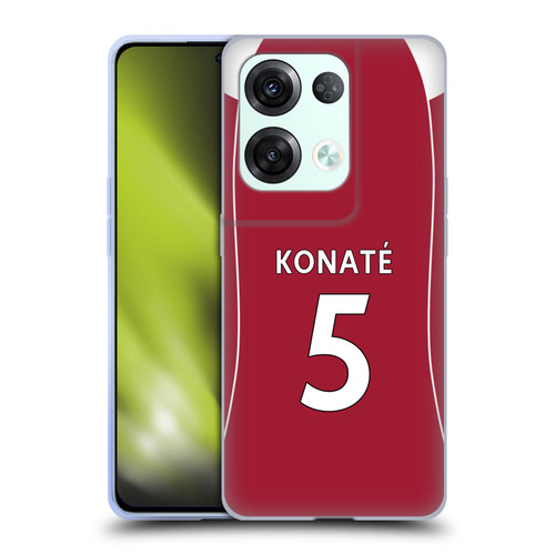 Liverpool Football Club 2025/26 Players Home Kit 2nd Group Ibrahima Konaté Soft Gel Case for OPPO Reno8 Pro