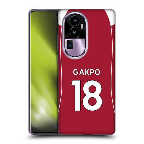 Liverpool Football Club 2025/26 Players Home Kit 2nd Group Cody Gakpo Soft Gel Case for OPPO Reno10 Pro+ Liverpool Football Club 2025/26 Players Home Kit 2nd Group Cody Gakpo Soft Gel Case for OPPO Reno10 Pro+
