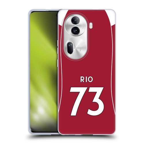 Liverpool Football Club 2025/26 Players Home Kit 2nd Group Rio Ngumoha Soft Gel Case for OPPO Reno11 Pro Liverpool Football Club 2025/26 Players Home Kit 2nd Group Rio Ngumoha Soft Gel Case for OPPO Reno11 Pro