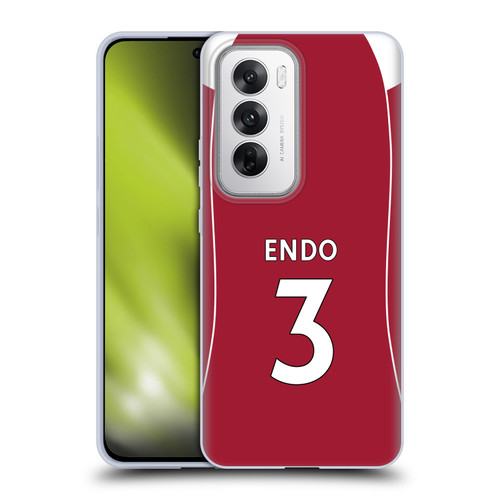 Liverpool Football Club 2025/26 Players Home Kit 2nd Group Wataru Endō Soft Gel Case for OPPO Reno12 5G Liverpool Football Club 2025/26 Players Home Kit 2nd Group Wataru Endō Soft Gel Case for OPPO Reno12 5G