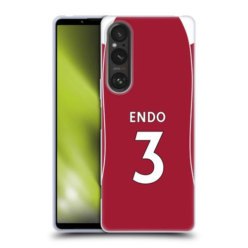Liverpool Football Club 2025/26 Players Home Kit 2nd Group Wataru Endō Soft Gel Case for Sony Xperia 1 V 5G Liverpool Football Club 2025/26 Players Home Kit 2nd Group Wataru Endō Soft Gel Case for Sony Xperia 1 V 5G