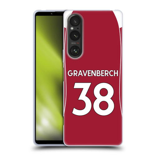 Liverpool Football Club 2025/26 Players Home Kit 2nd Group Ryan Gravenberch Soft Gel Case for Sony Xperia 1 V 5G