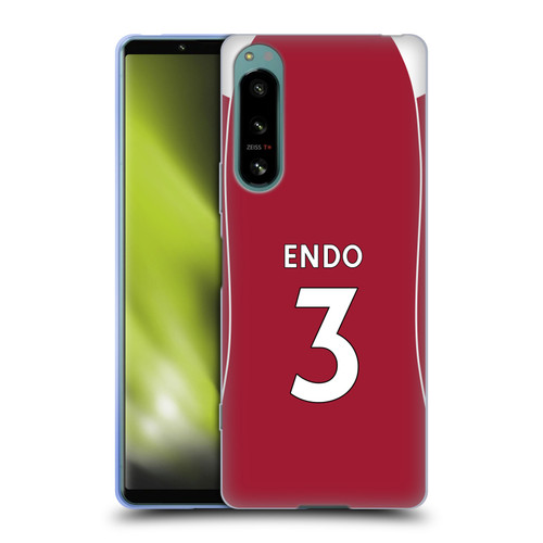 Liverpool Football Club 2025/26 Players Home Kit 2nd Group Wataru Endō Soft Gel Case for Sony Xperia 5 IV Liverpool Football Club 2025/26 Players Home Kit 2nd Group Wataru Endō Soft Gel Case for Sony Xperia 5 IV