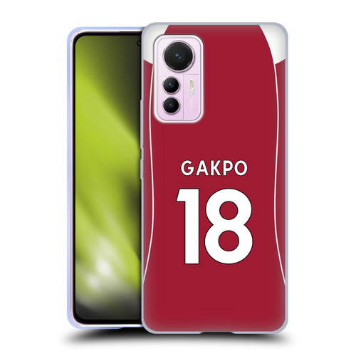 Liverpool Football Club 2025/26 Players Home Kit 2nd Group Cody Gakpo Soft Gel Case for Xiaomi 12 Lite Liverpool Football Club 2025/26 Players Home Kit 2nd Group Cody Gakpo Soft Gel Case for Xiaomi 12 Lite