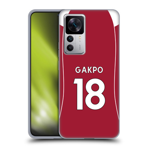 Liverpool Football Club 2025/26 Players Home Kit 2nd Group Cody Gakpo Soft Gel Case for Xiaomi 12T 5G / 12T Pro 5G / Redmi K50 Ultra 5G