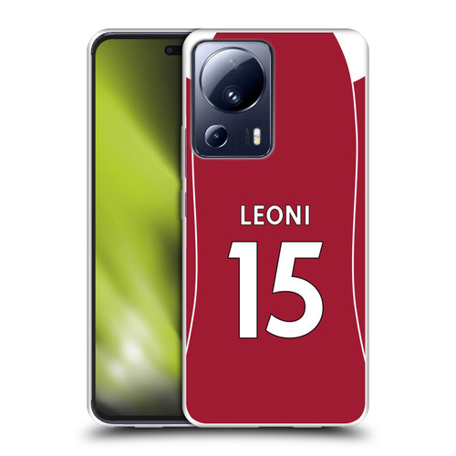 Liverpool Football Club 2025/26 Players Home Kit 2nd Group Giovanni Leoni Soft Gel Case for Xiaomi 13 Lite 5G Liverpool Football Club 2025/26 Players Home Kit 2nd Group Giovanni Leoni Soft Gel Case for Xiaomi 13 Lite 5G