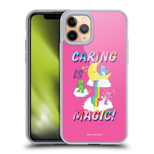 Care Bears 40th Anniversary Caring Is Magic Soft Gel Case for Apple iPhone 11 Pro & MagSafe