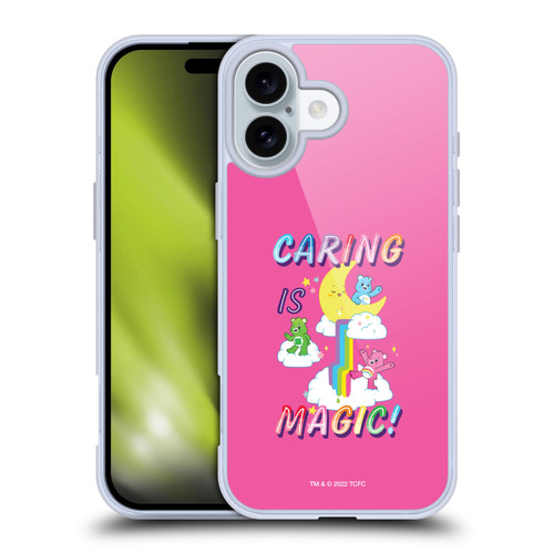 Care Bears 40th Anniversary Caring Is Magic Soft Gel Case for Apple iPhone 16 & MagSafe